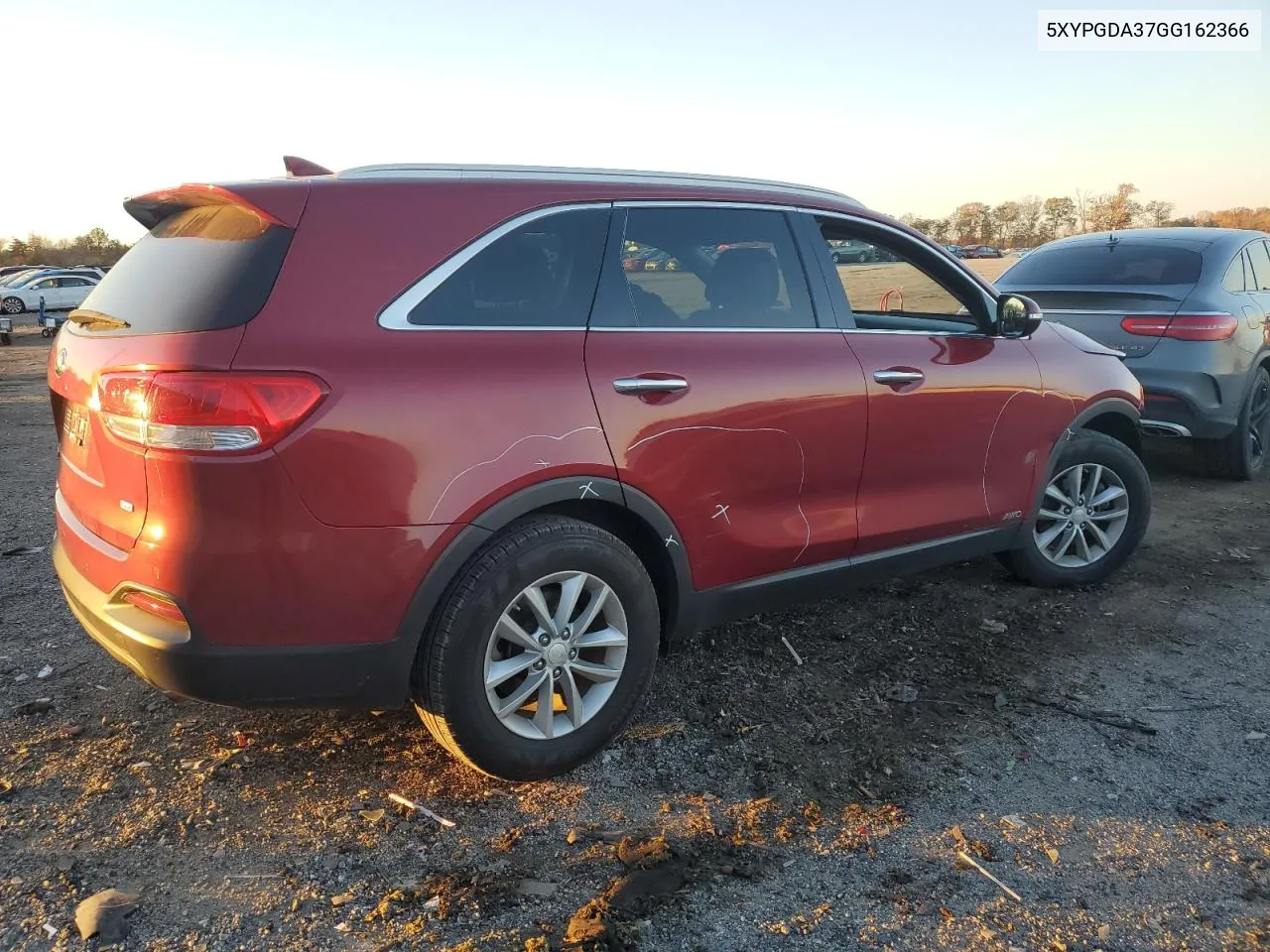 2016 Kia Sorento Lx VIN: 5XYPGDA37GG162366 Lot: 80018304