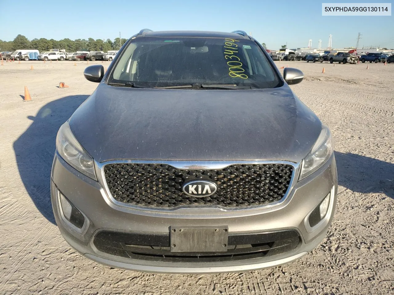 2016 Kia Sorento Ex VIN: 5XYPHDA59GG130114 Lot: 80034194