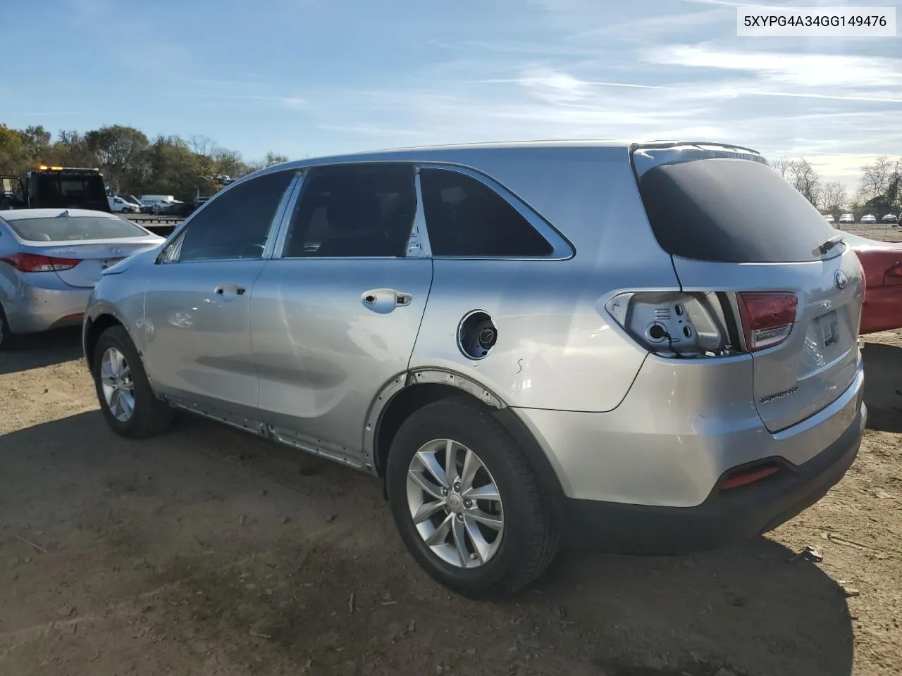 2016 Kia Sorento Lx VIN: 5XYPG4A34GG149476 Lot: 80312364