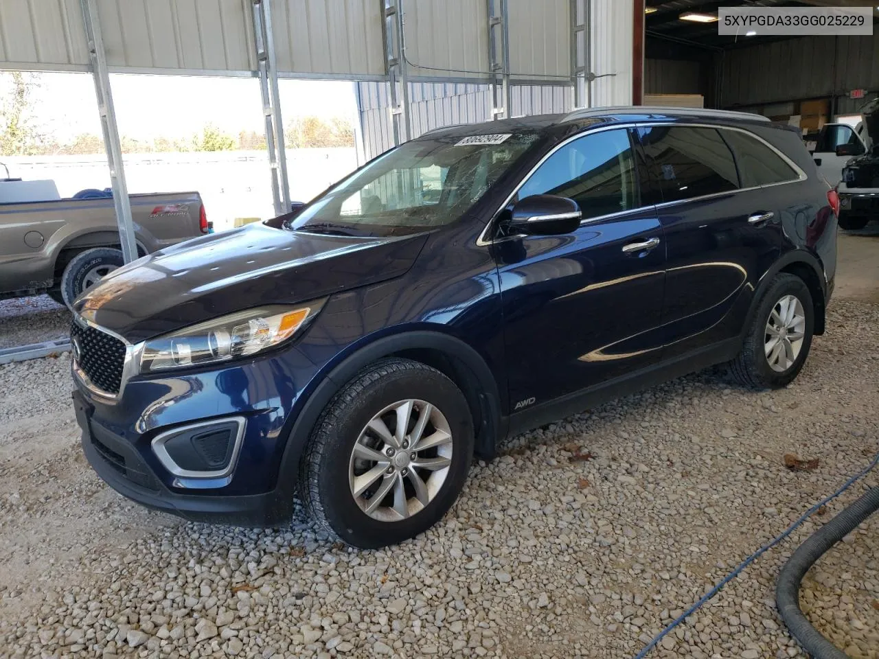 2016 Kia Sorento Lx VIN: 5XYPGDA33GG025229 Lot: 80692904