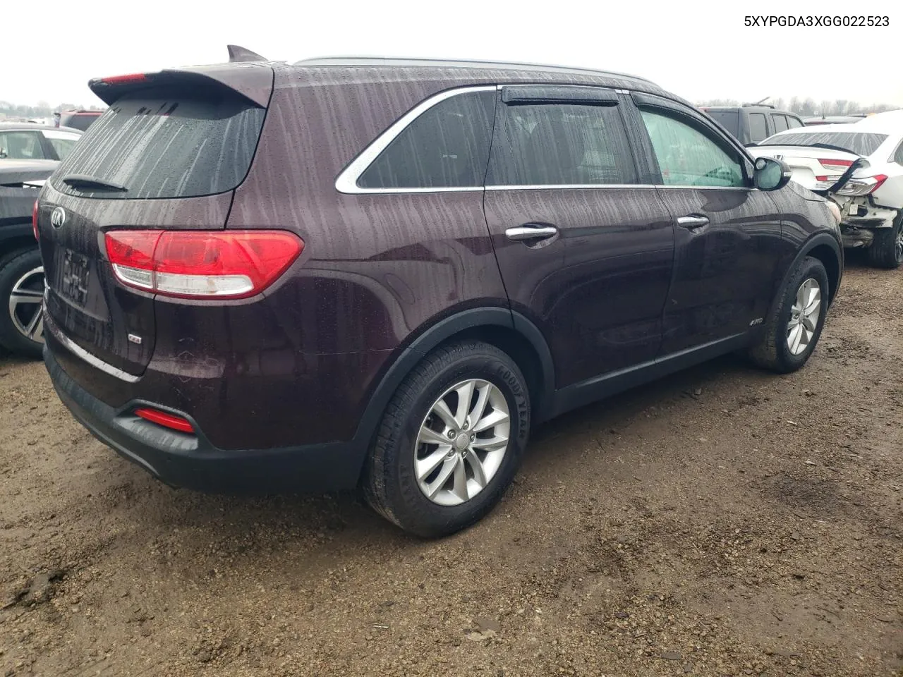 2016 Kia Sorento Lx VIN: 5XYPGDA3XGG022523 Lot: 80899944