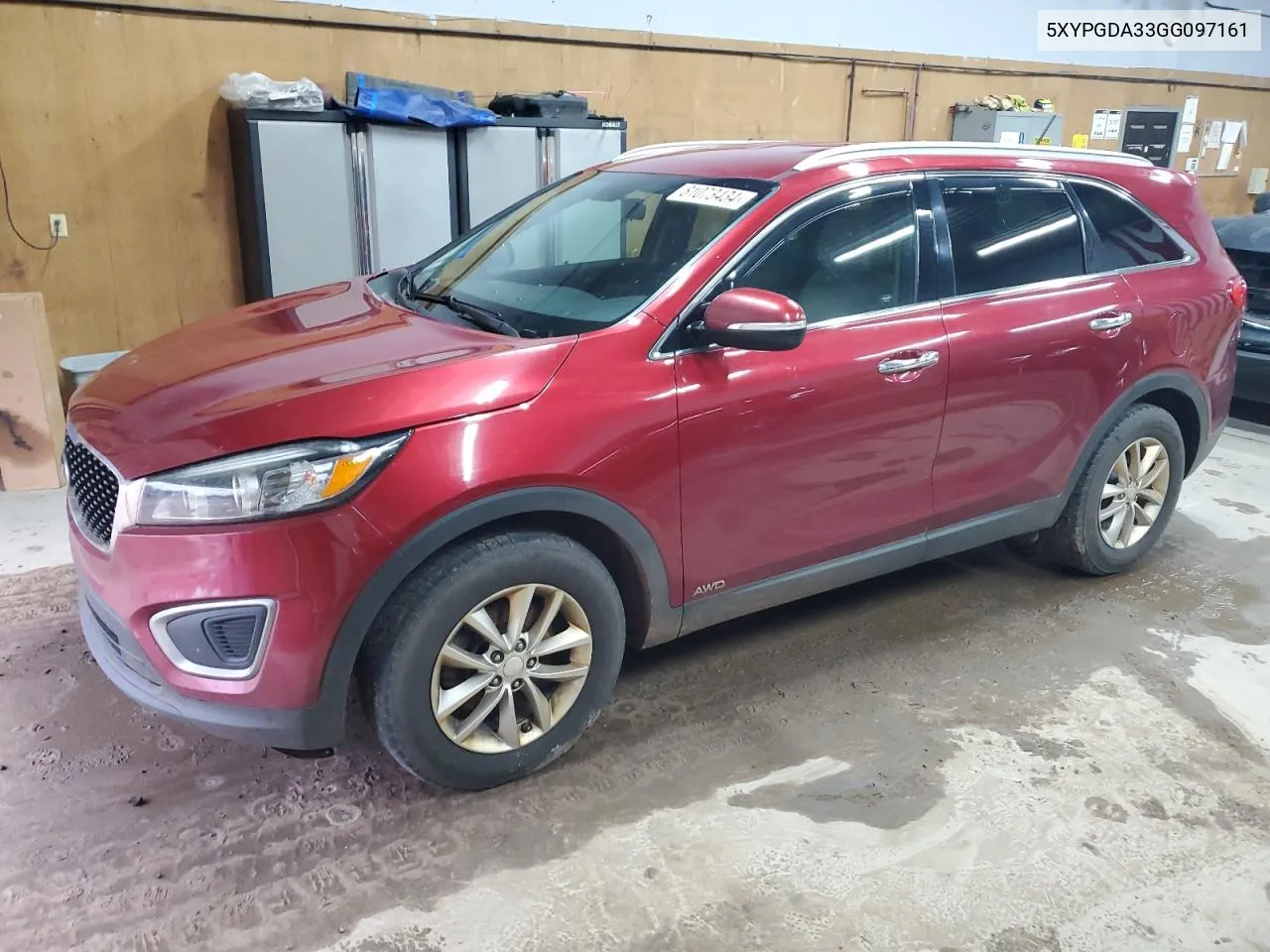 2016 Kia Sorento Lx VIN: 5XYPGDA33GG097161 Lot: 81073434