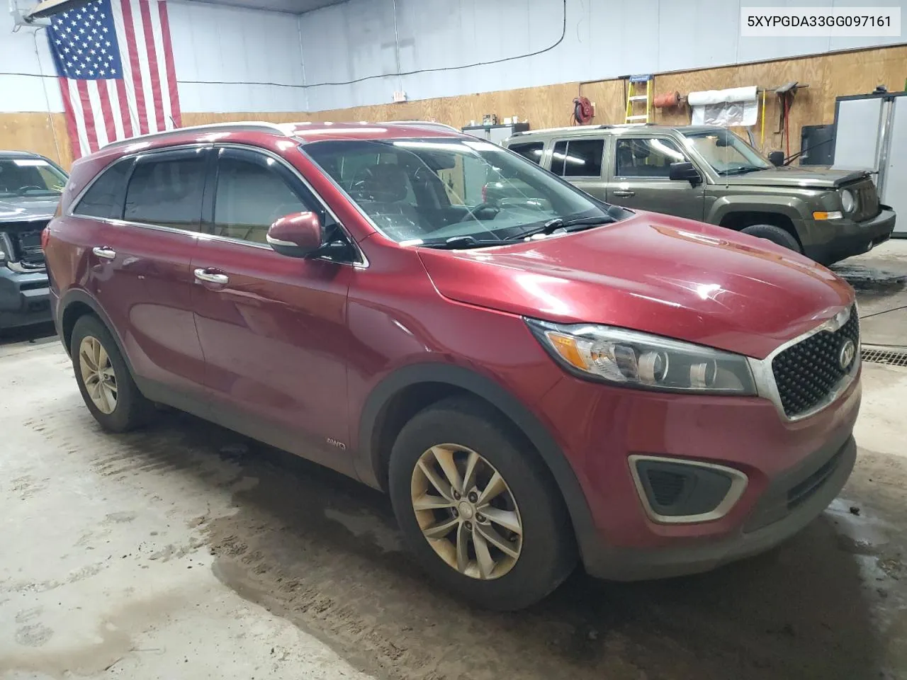 2016 Kia Sorento Lx VIN: 5XYPGDA33GG097161 Lot: 81073434