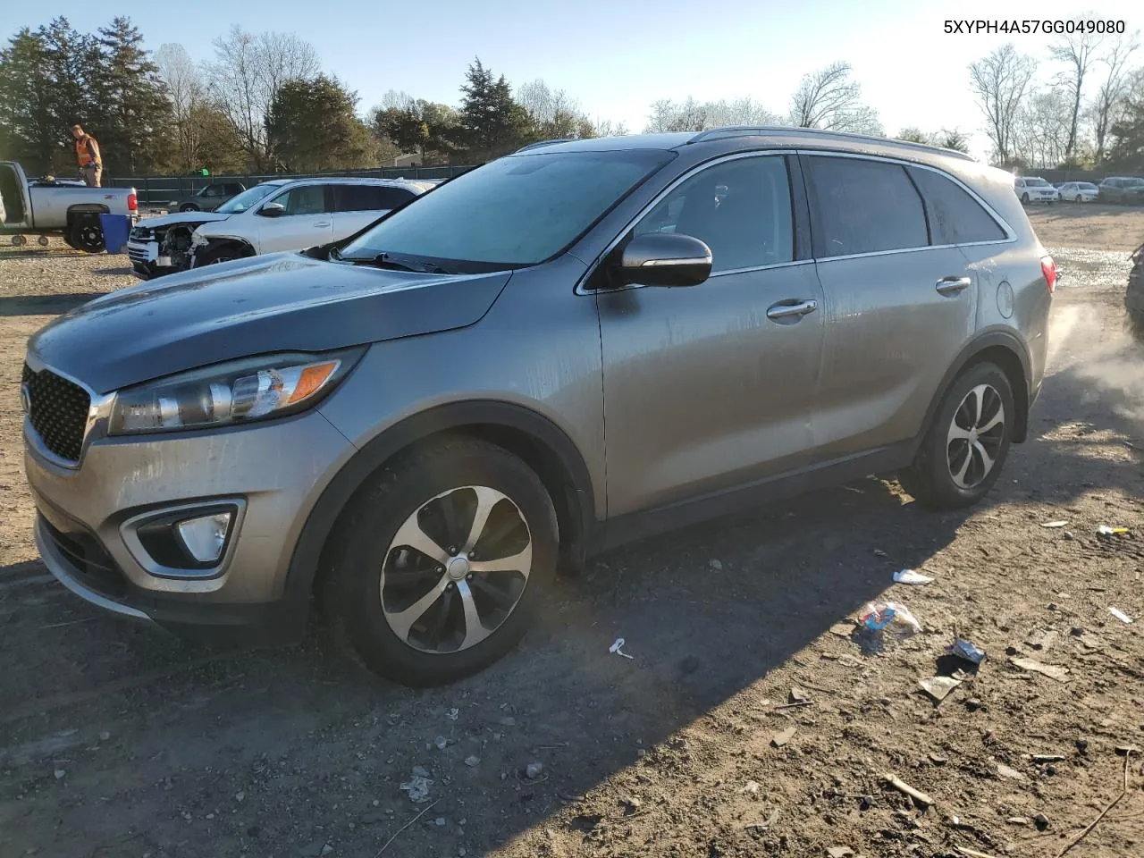 2016 Kia Sorento Ex VIN: 5XYPH4A57GG049080 Lot: 81243674