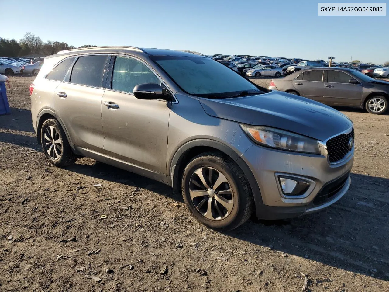 2016 Kia Sorento Ex VIN: 5XYPH4A57GG049080 Lot: 81243674