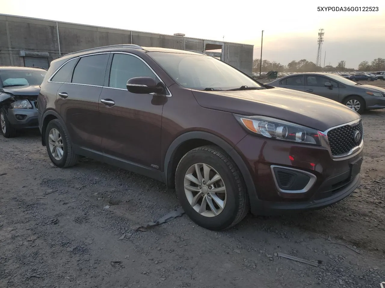 2016 Kia Sorento Lx VIN: 5XYPGDA36GG122523 Lot: 81304844