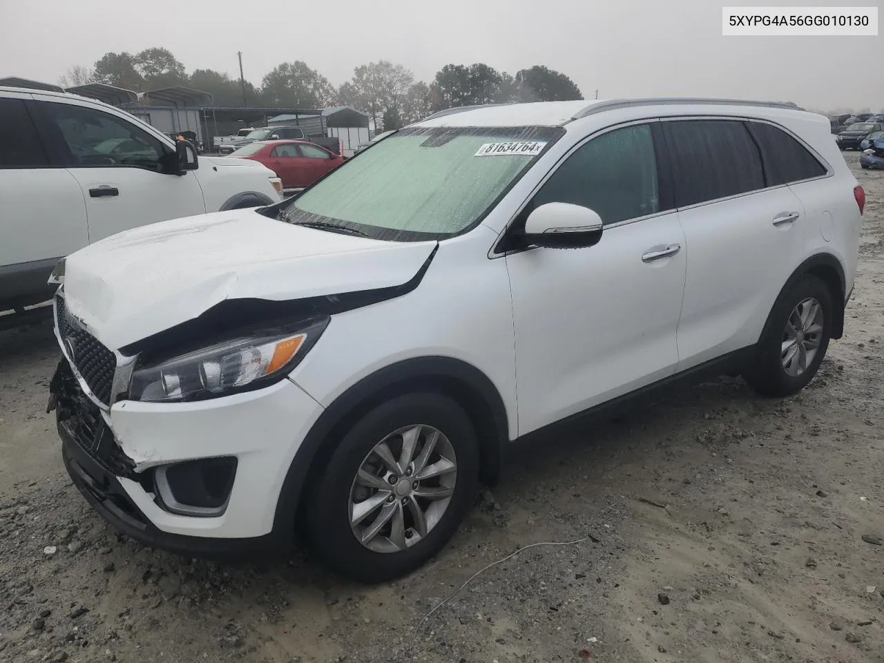 2016 Kia Sorento Lx VIN: 5XYPG4A56GG010130 Lot: 81634764