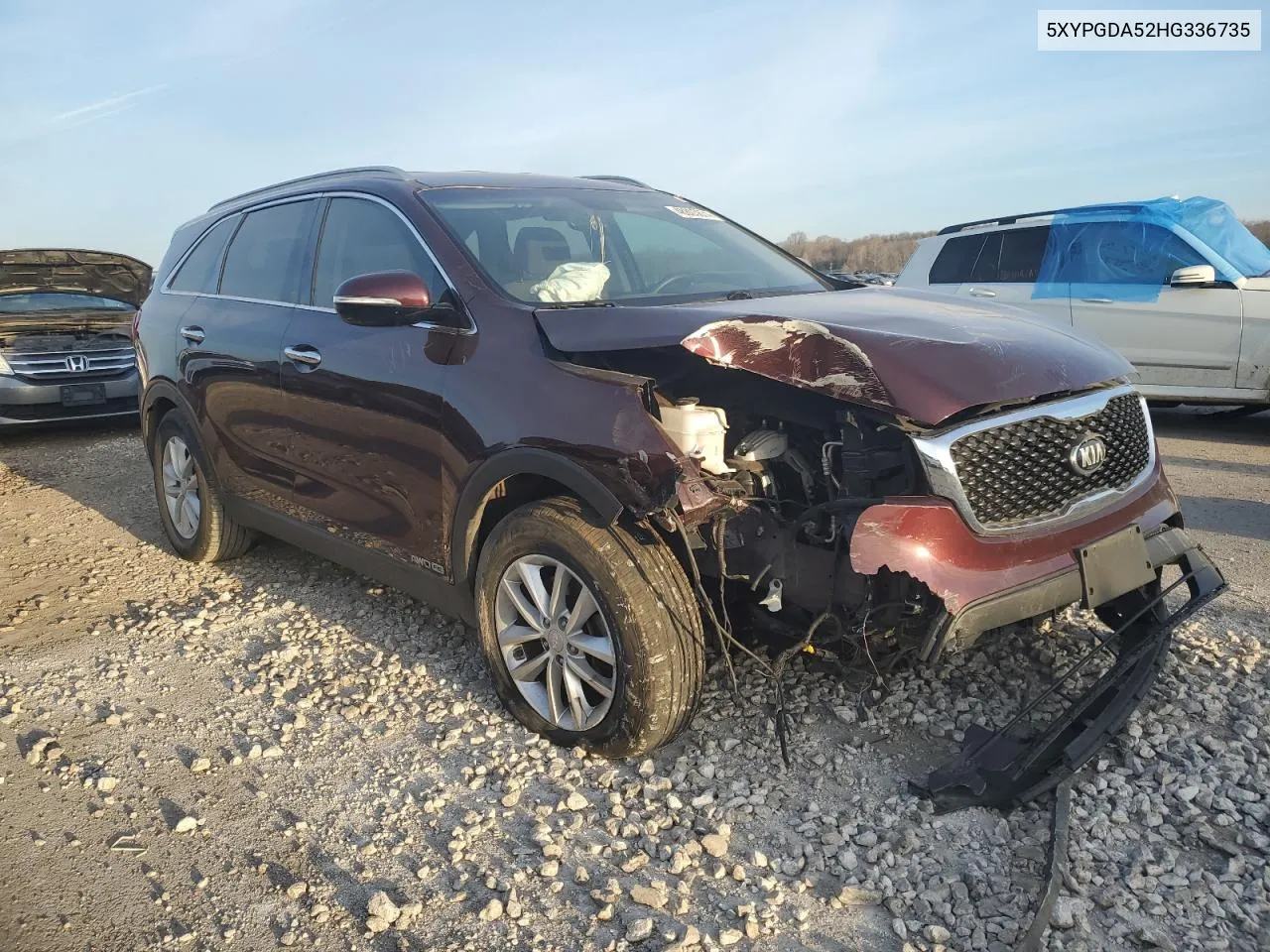 5XYPGDA52HG336735 2017 Kia Sorento Lx