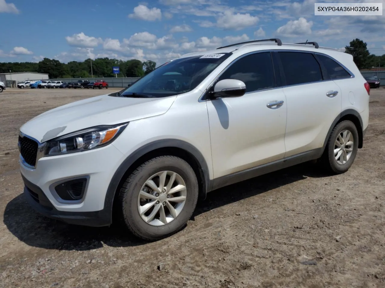 2017 Kia Sorento Lx VIN: 5XYPG4A36HG202454 Lot: 55044874