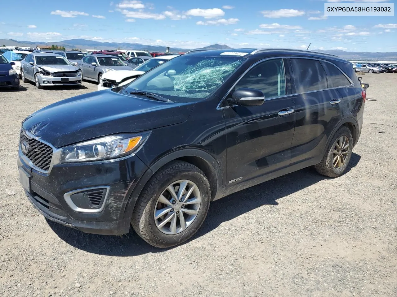 2017 Kia Sorento Lx VIN: 5XYPGDA58HG193032 Lot: 57275924