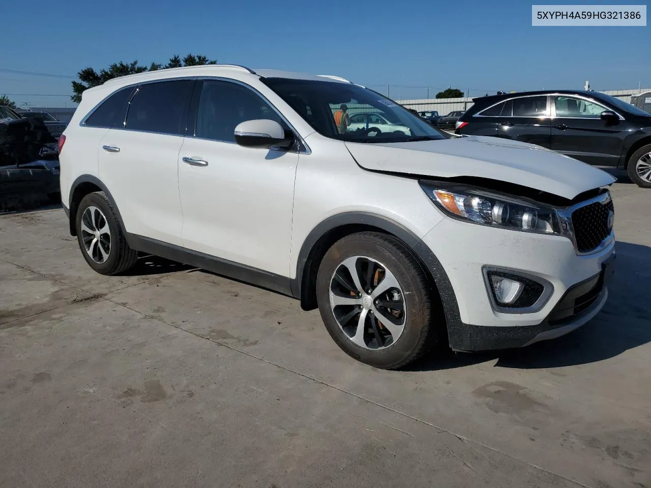 2017 Kia Sorento Ex VIN: 5XYPH4A59HG321386 Lot: 58059574