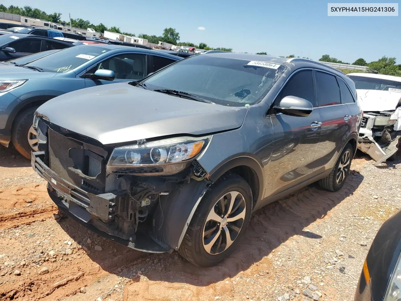 2017 Kia Sorento Ex VIN: 5XYPH4A15HG241306 Lot: 58658064