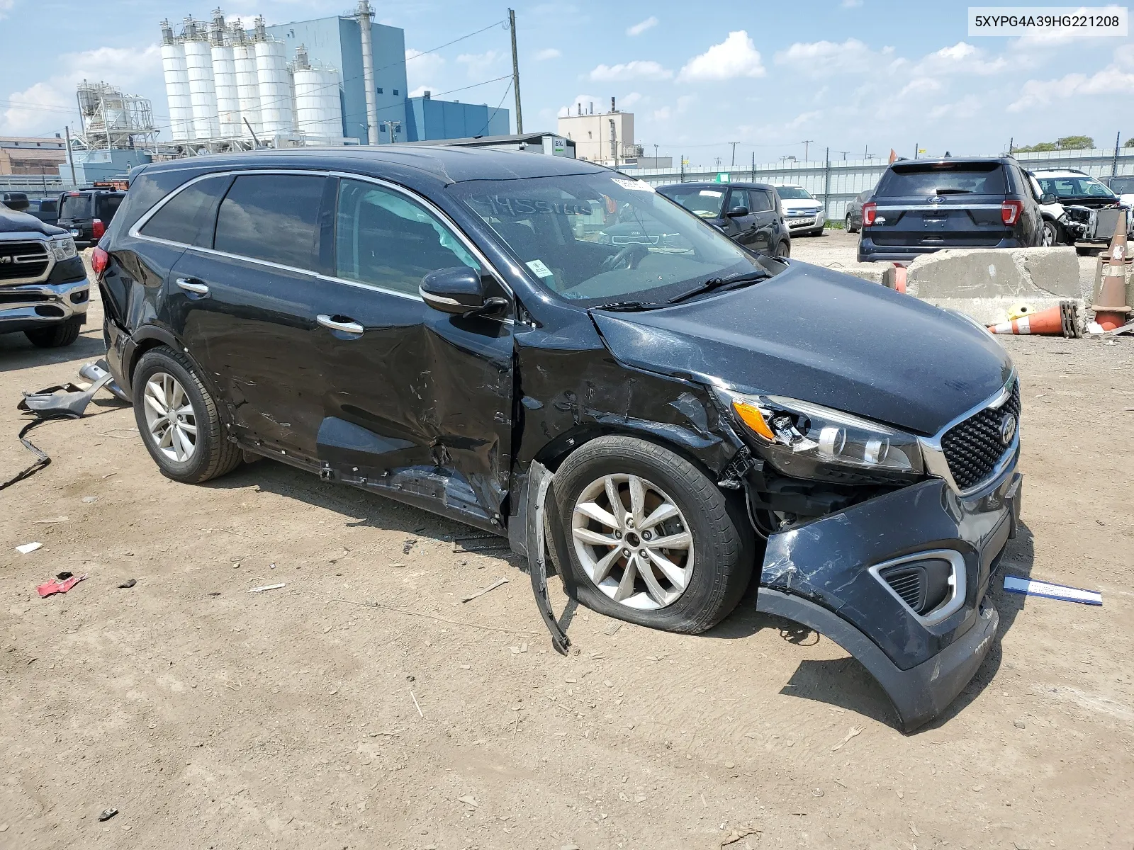 2017 Kia Sorento Lx VIN: 5XYPG4A39HG221208 Lot: 59691864