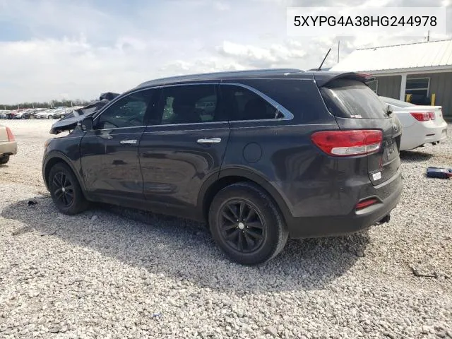 5XYPG4A38HG244978 2017 Kia Sorento Lx