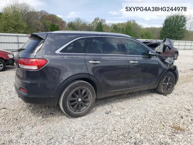 5XYPG4A38HG244978 2017 Kia Sorento Lx