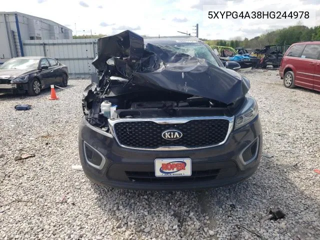 5XYPG4A38HG244978 2017 Kia Sorento Lx