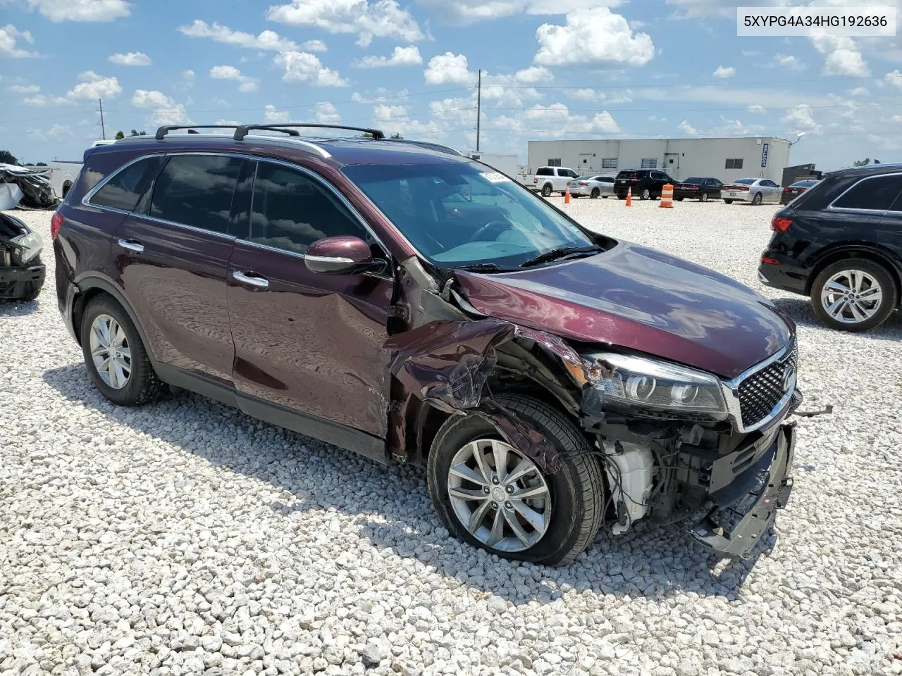 2017 Kia Sorento Lx VIN: 5XYPG4A34HG192636 Lot: 61573654