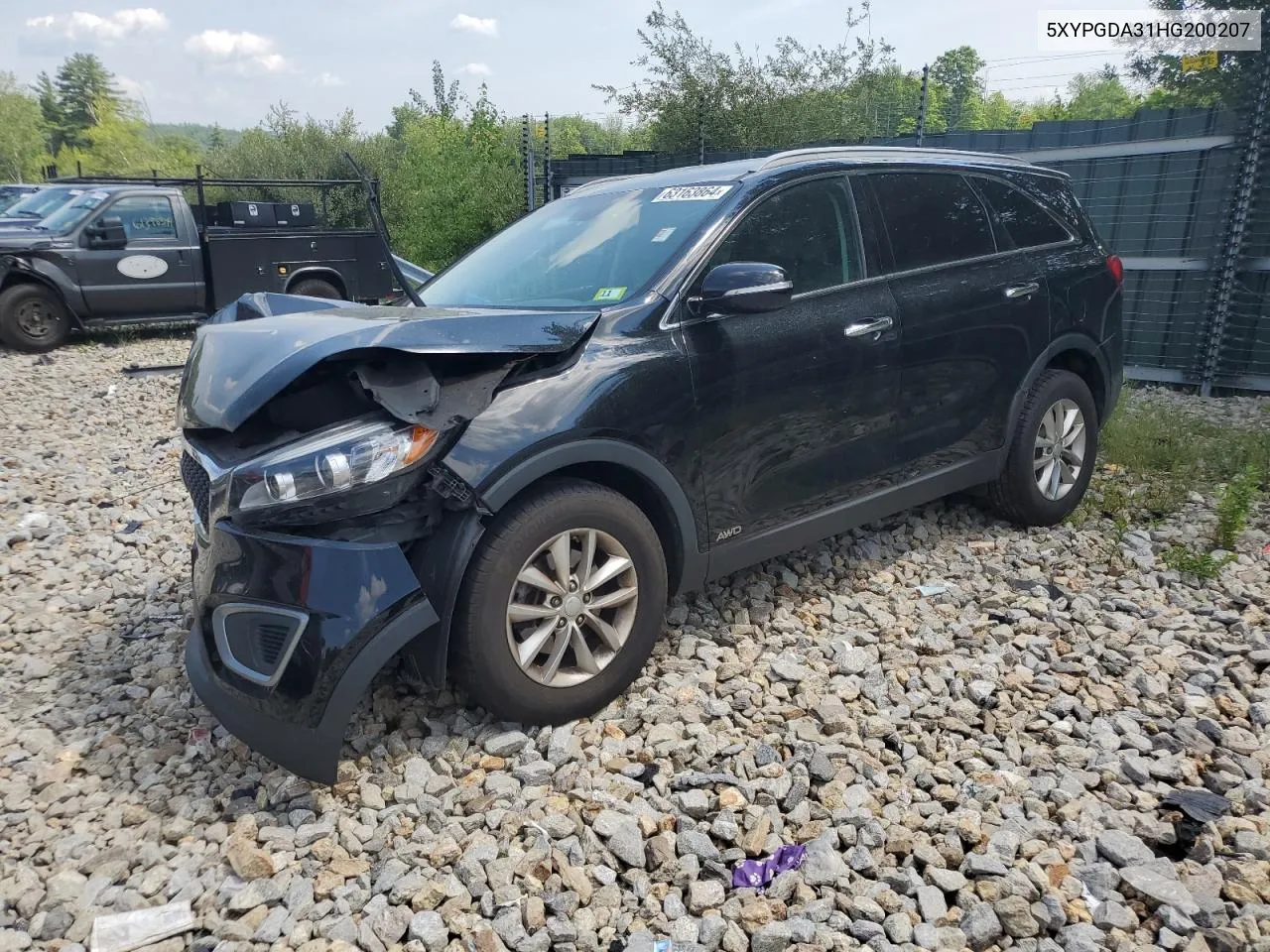 2017 Kia Sorento Lx VIN: 5XYPGDA31HG200207 Lot: 63163864