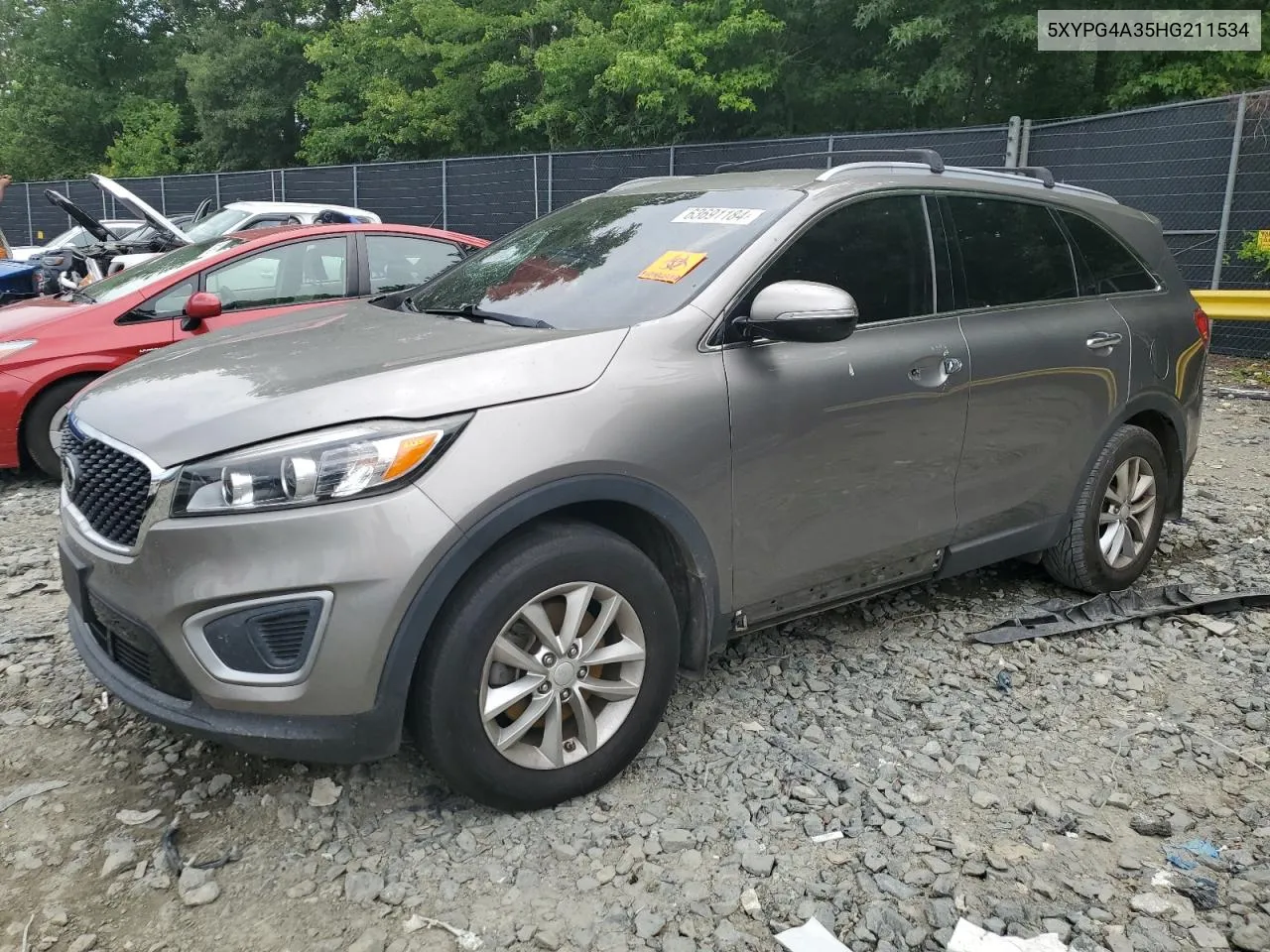 2017 Kia Sorento Lx VIN: 5XYPG4A35HG211534 Lot: 63691184