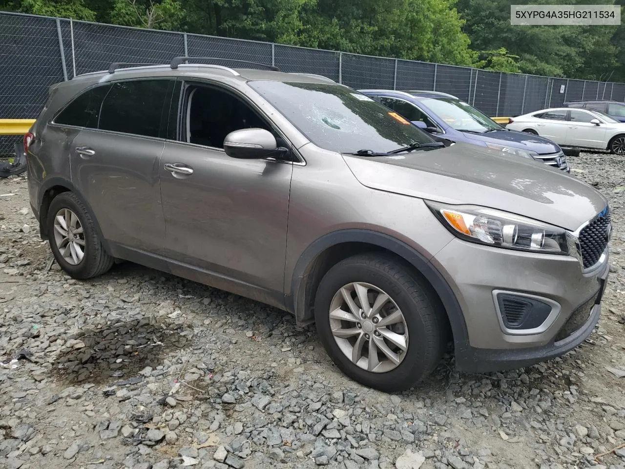 2017 Kia Sorento Lx VIN: 5XYPG4A35HG211534 Lot: 63691184