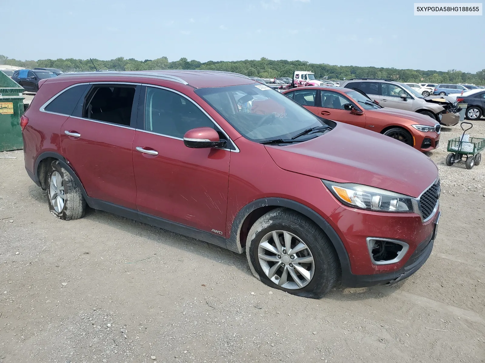 2017 Kia Sorento Lx VIN: 5XYPGDA58HG188655 Lot: 64588464