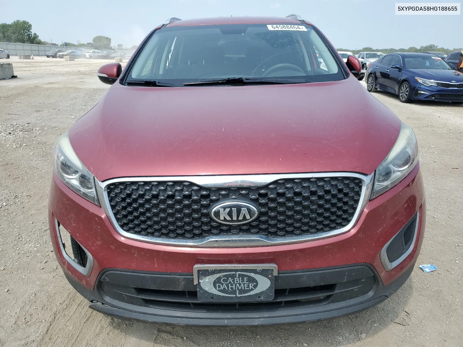 2017 Kia Sorento Lx VIN: 5XYPGDA58HG188655 Lot: 64588464