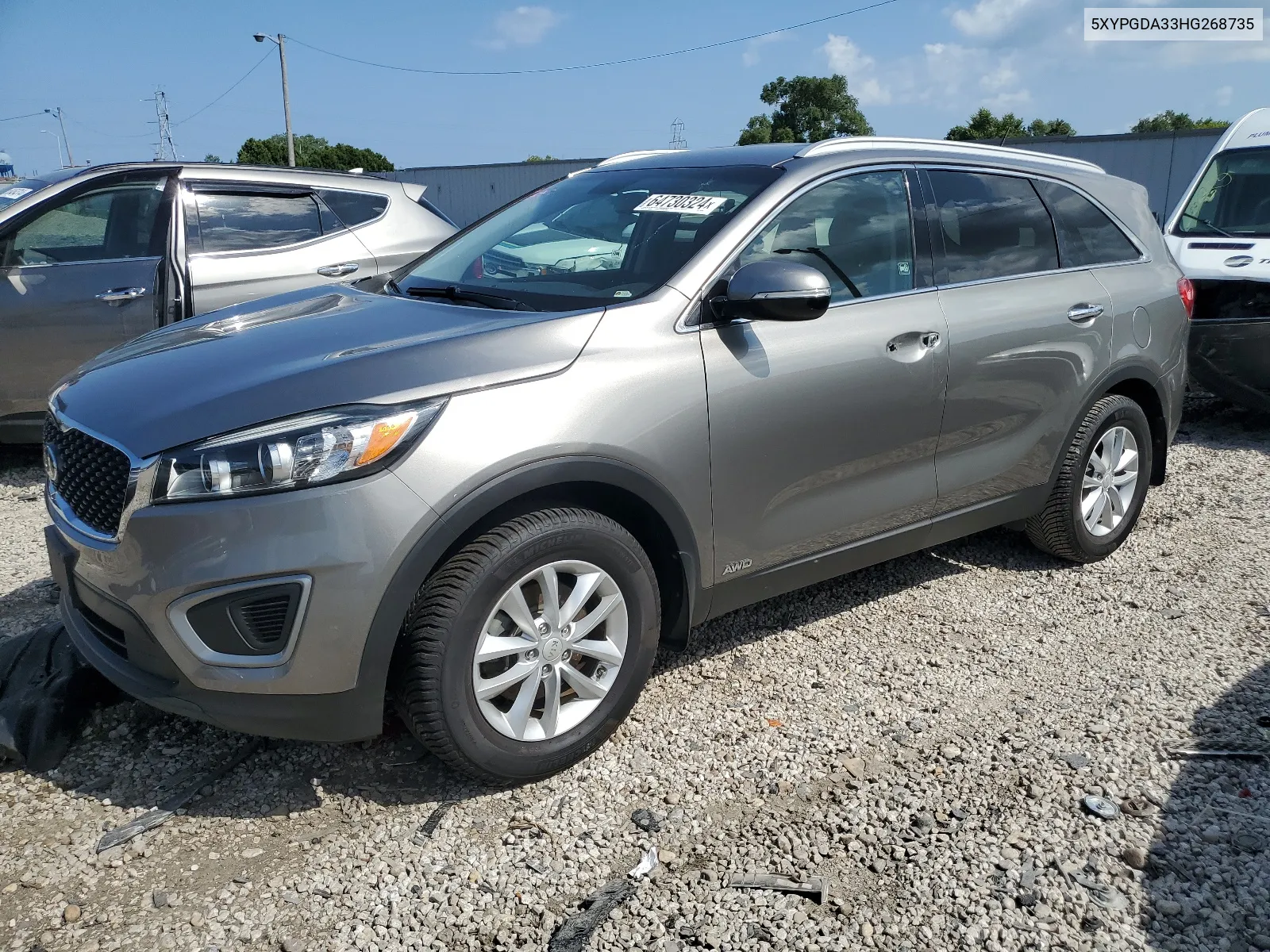 2017 Kia Sorento Lx VIN: 5XYPGDA33HG268735 Lot: 64730324