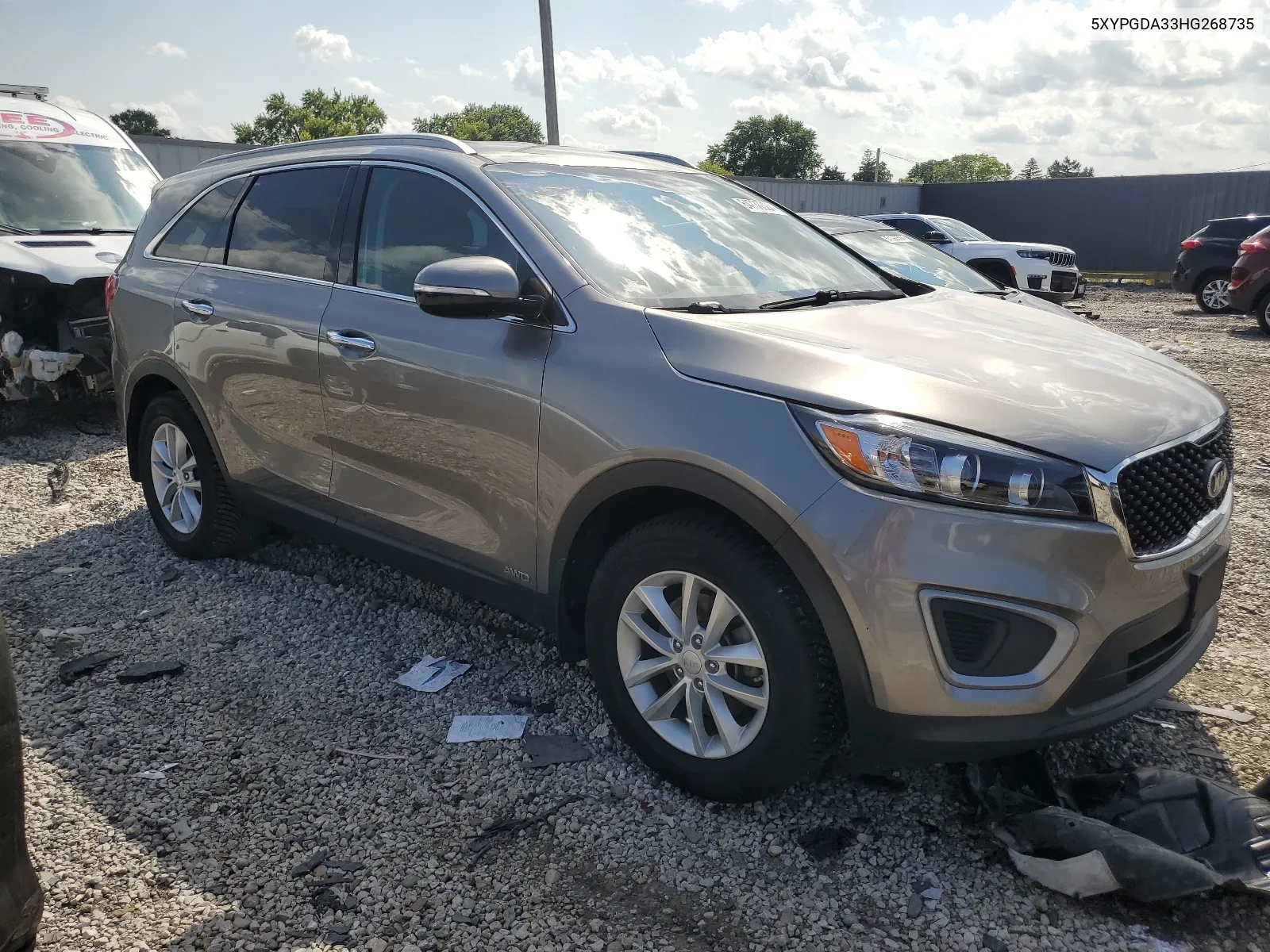 2017 Kia Sorento Lx VIN: 5XYPGDA33HG268735 Lot: 64730324