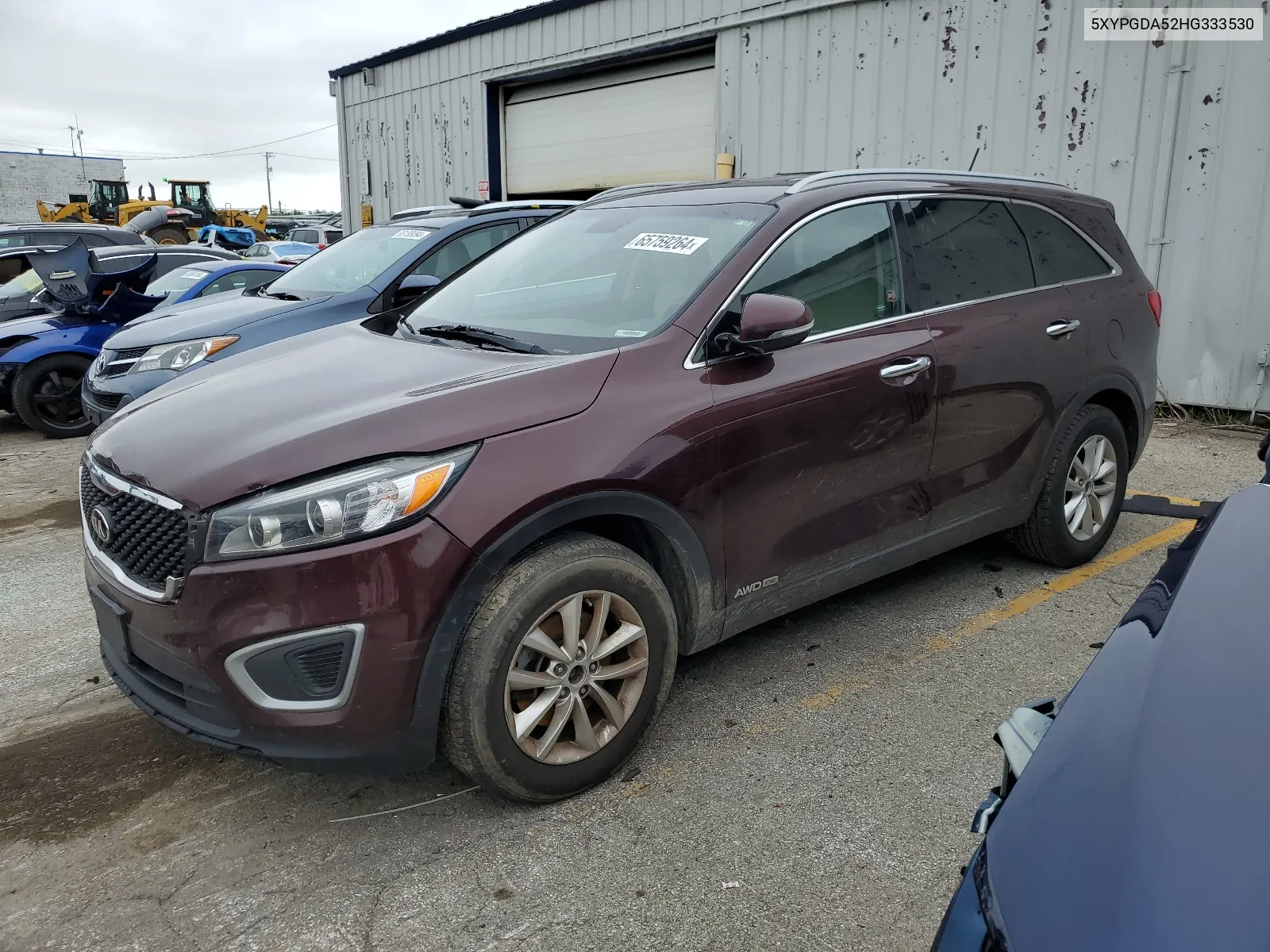 2017 Kia Sorento Lx VIN: 5XYPGDA52HG333530 Lot: 65759264