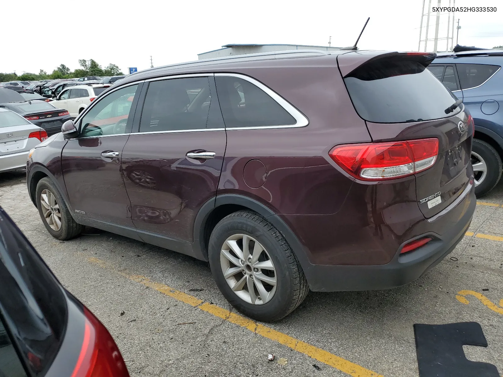 2017 Kia Sorento Lx VIN: 5XYPGDA52HG333530 Lot: 65759264