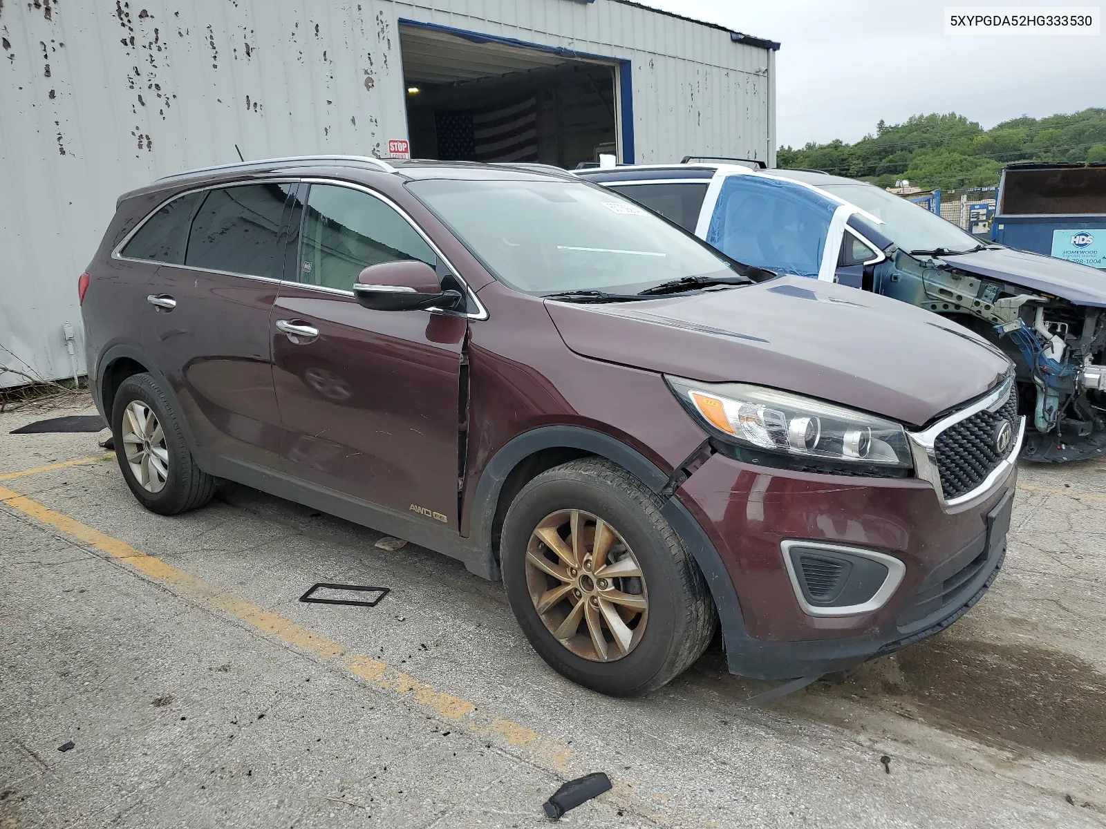 2017 Kia Sorento Lx VIN: 5XYPGDA52HG333530 Lot: 65759264