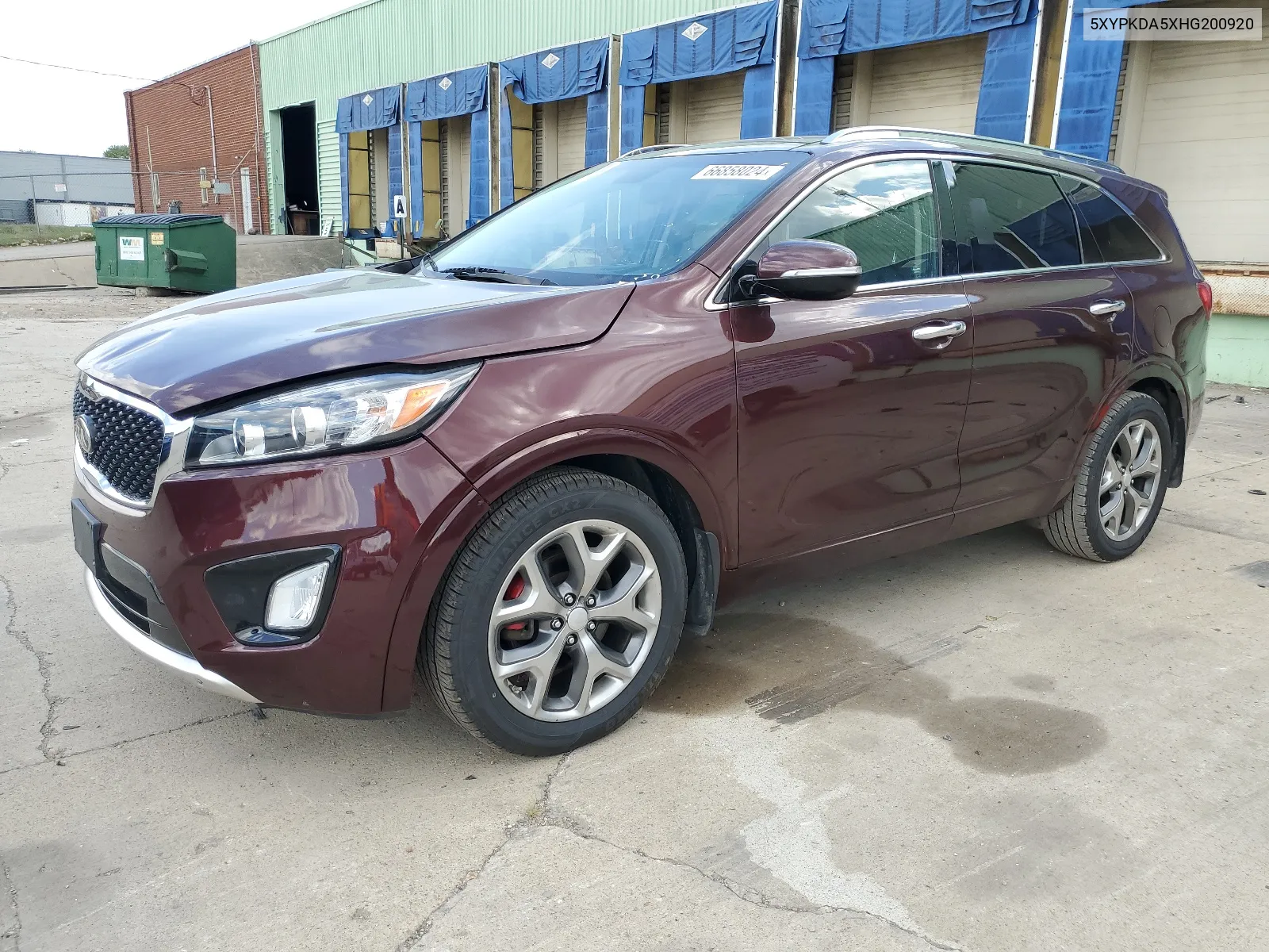 2017 Kia Sorento Sx VIN: 5XYPKDA5XHG200920 Lot: 66858024