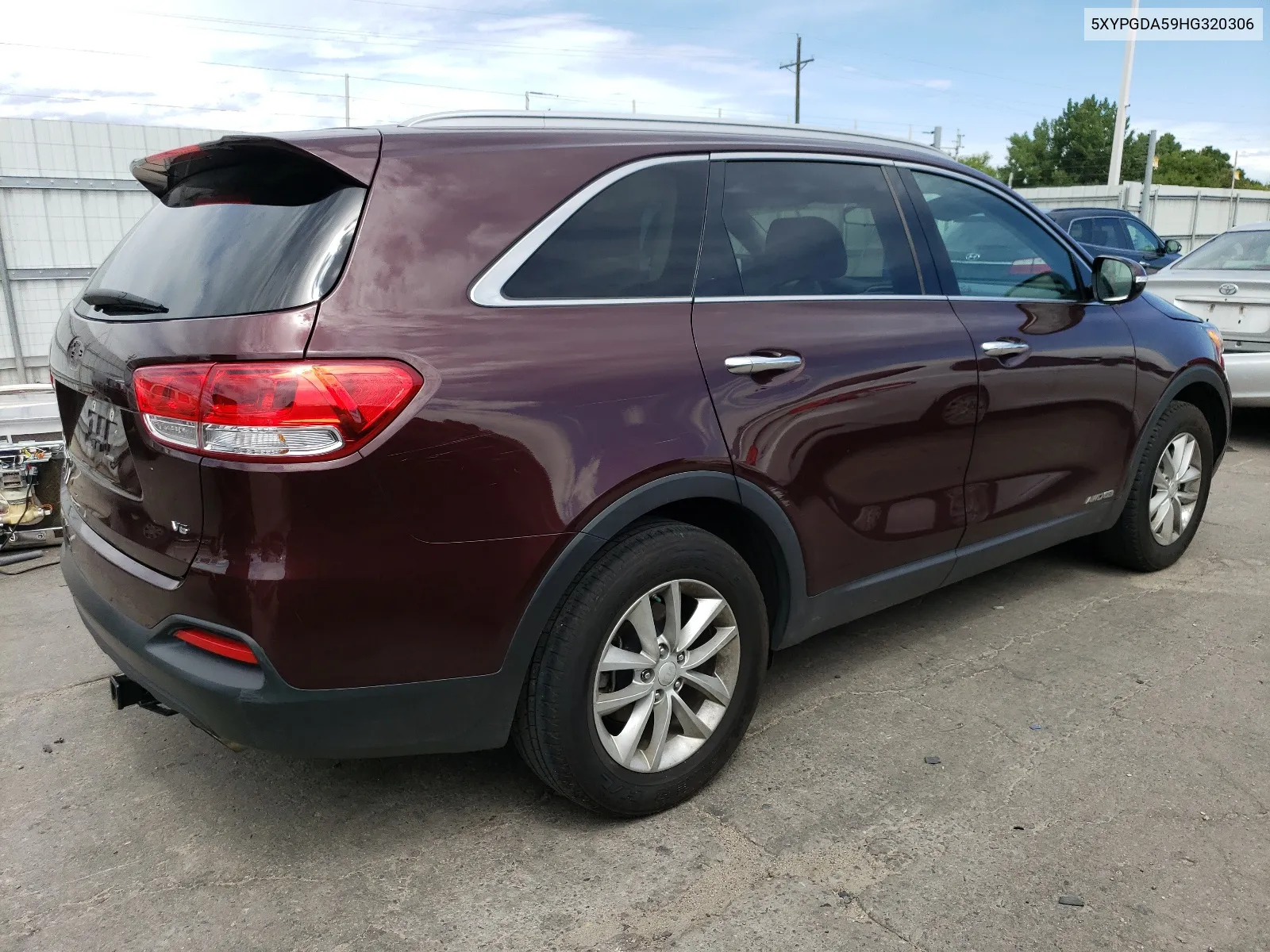 2017 Kia Sorento Lx VIN: 5XYPGDA59HG320306 Lot: 67289284