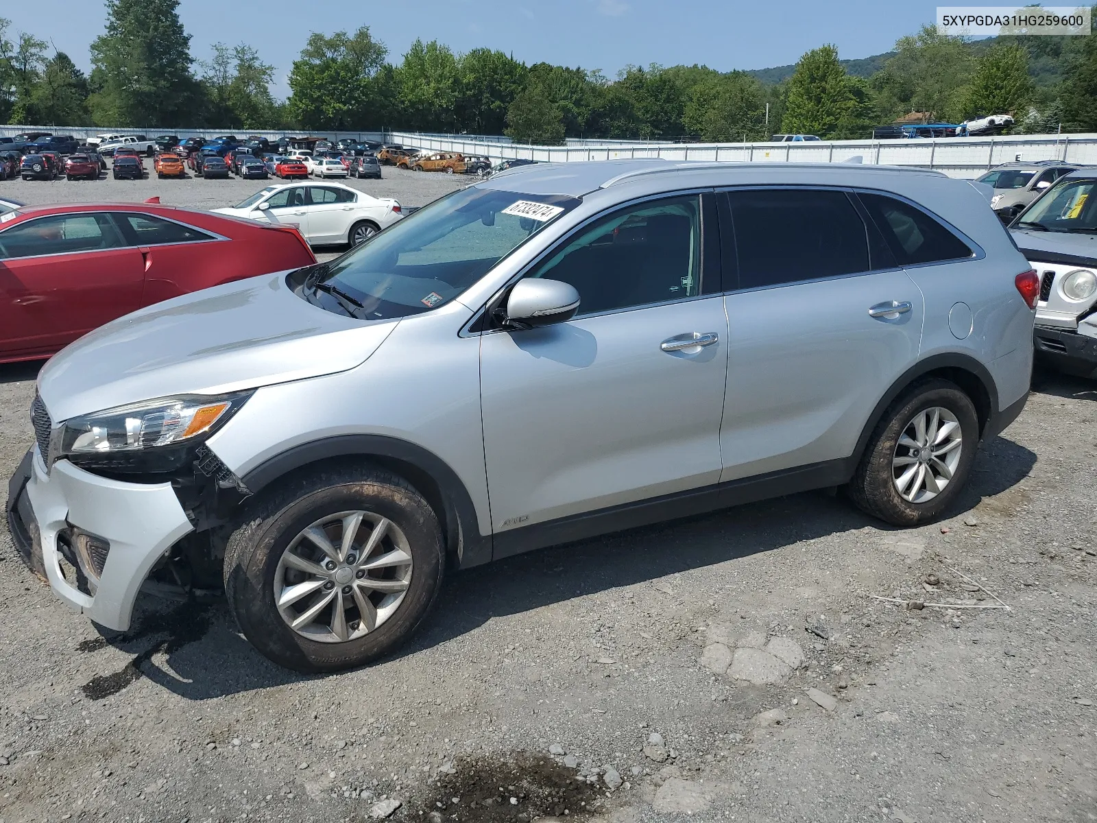 2017 Kia Sorento Lx VIN: 5XYPGDA31HG259600 Lot: 67332474