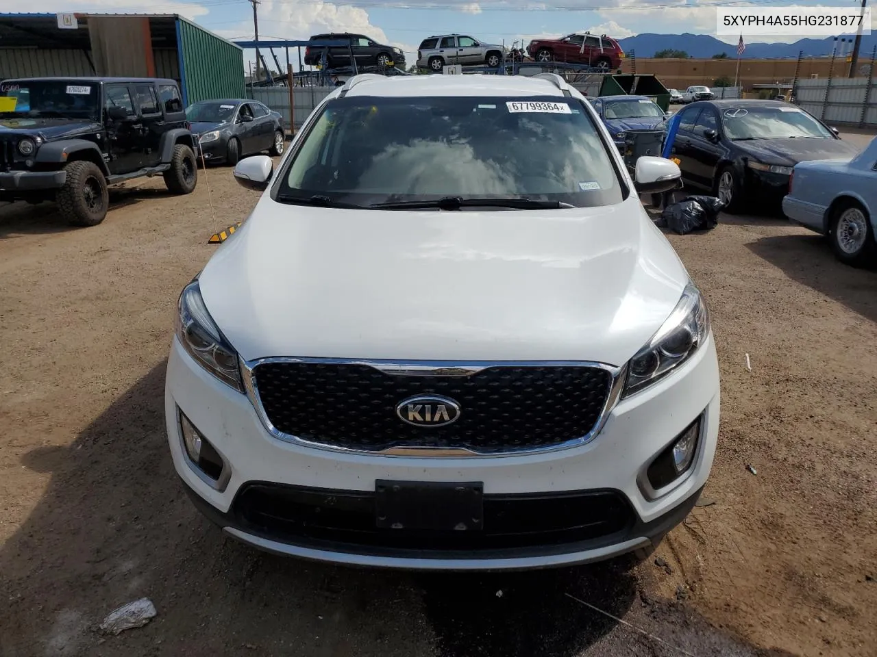 5XYPH4A55HG231877 2017 Kia Sorento Ex