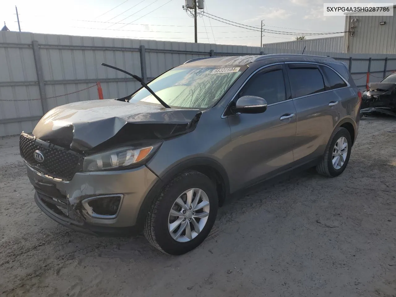 2017 Kia Sorento Lx VIN: 5XYPG4A35HG287786 Lot: 68322804