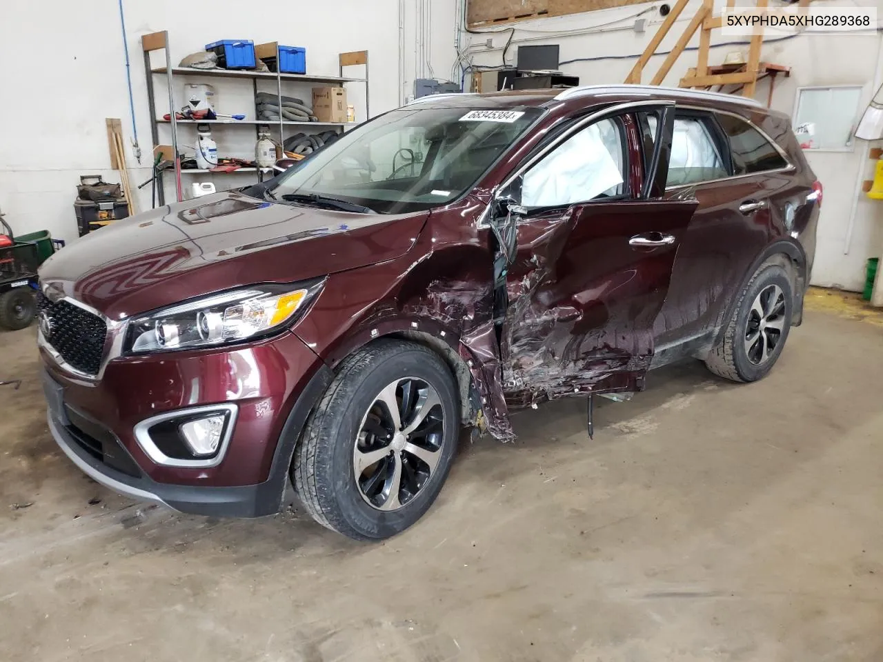 2017 Kia Sorento Ex VIN: 5XYPHDA5XHG289368 Lot: 68345384