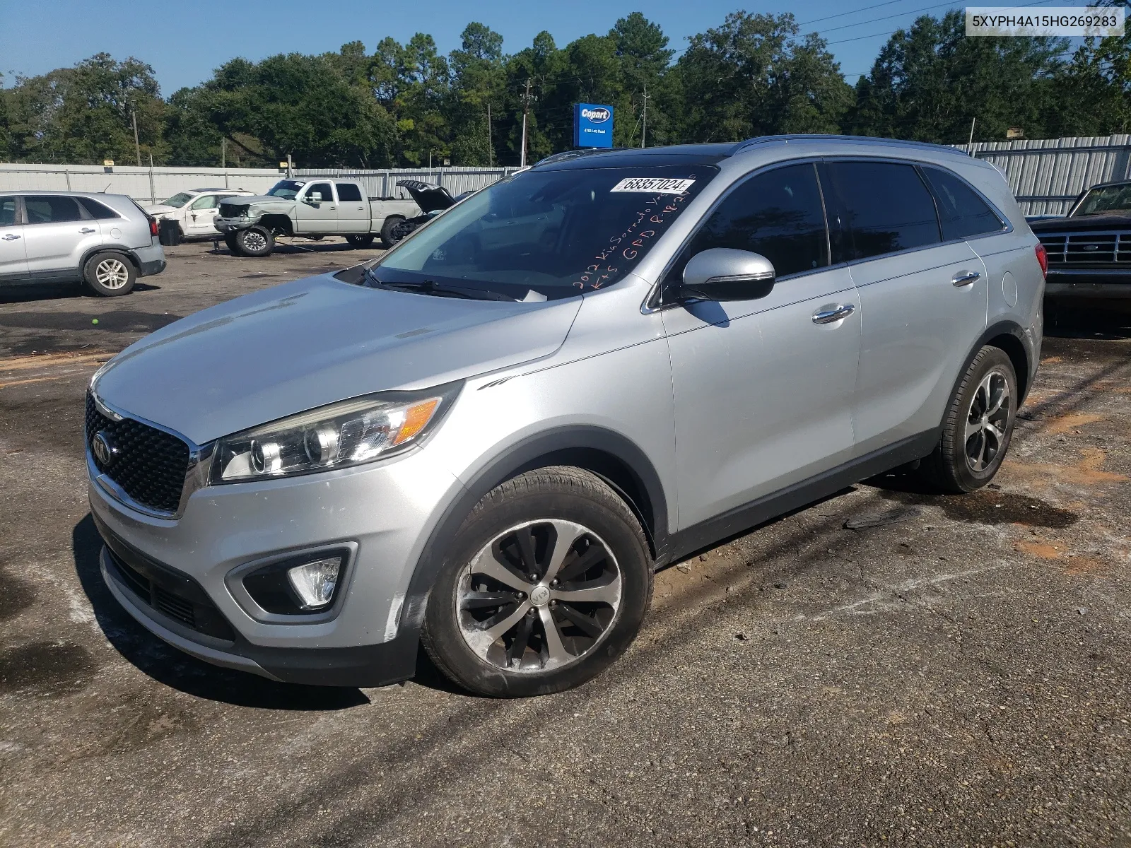 2017 Kia Sorento Ex VIN: 5XYPH4A15HG269283 Lot: 68357024