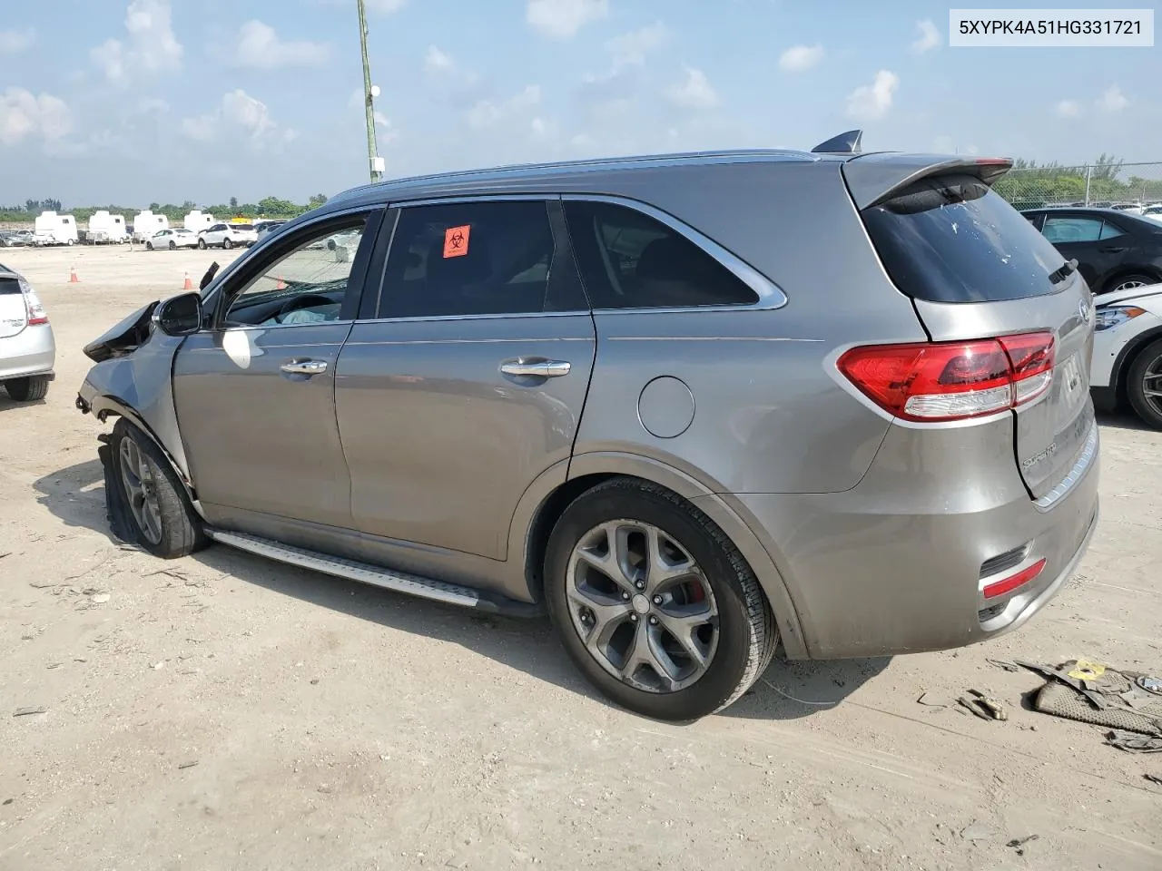 5XYPK4A51HG331721 2017 Kia Sorento Sx