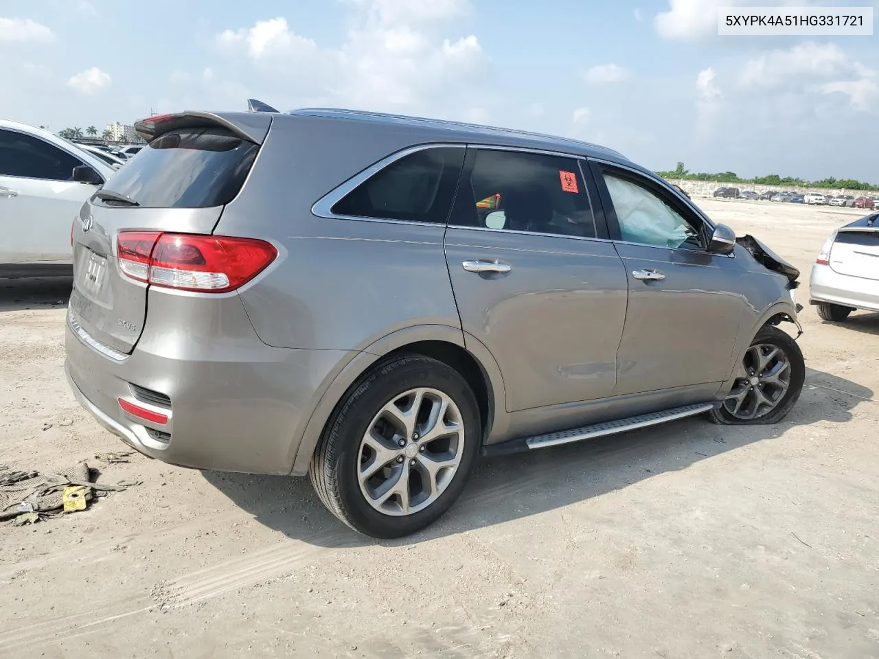 5XYPK4A51HG331721 2017 Kia Sorento Sx