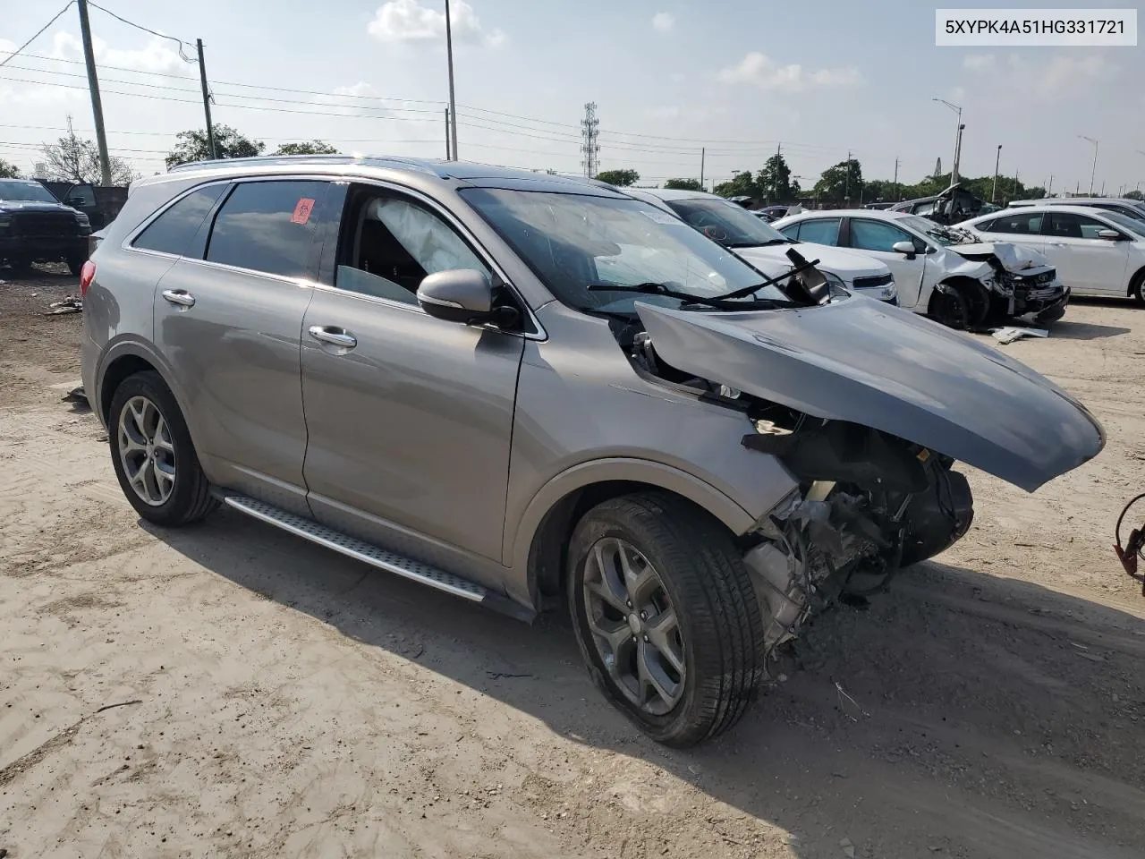 5XYPK4A51HG331721 2017 Kia Sorento Sx