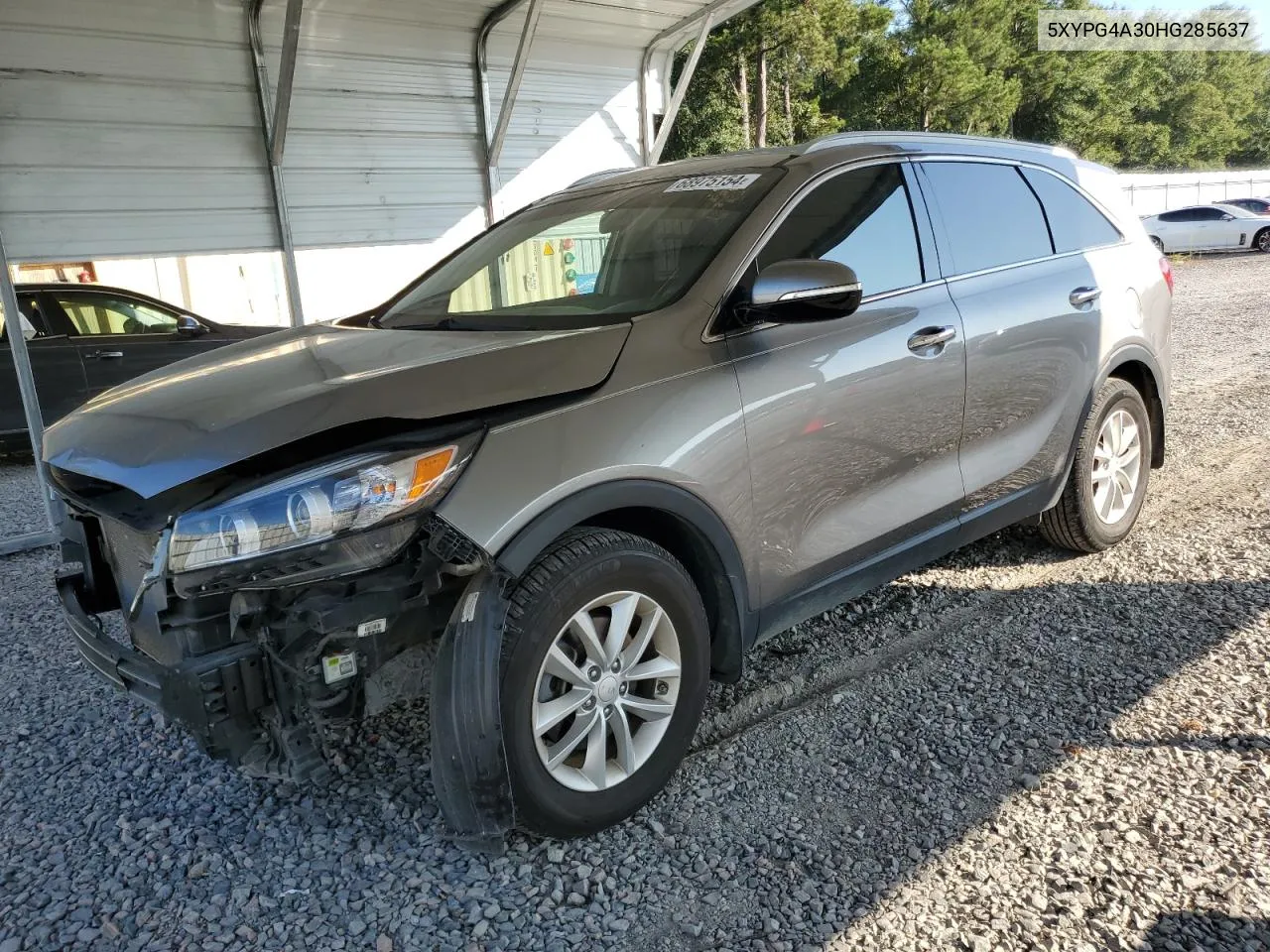 2017 Kia Sorento Lx VIN: 5XYPG4A30HG285637 Lot: 68975154