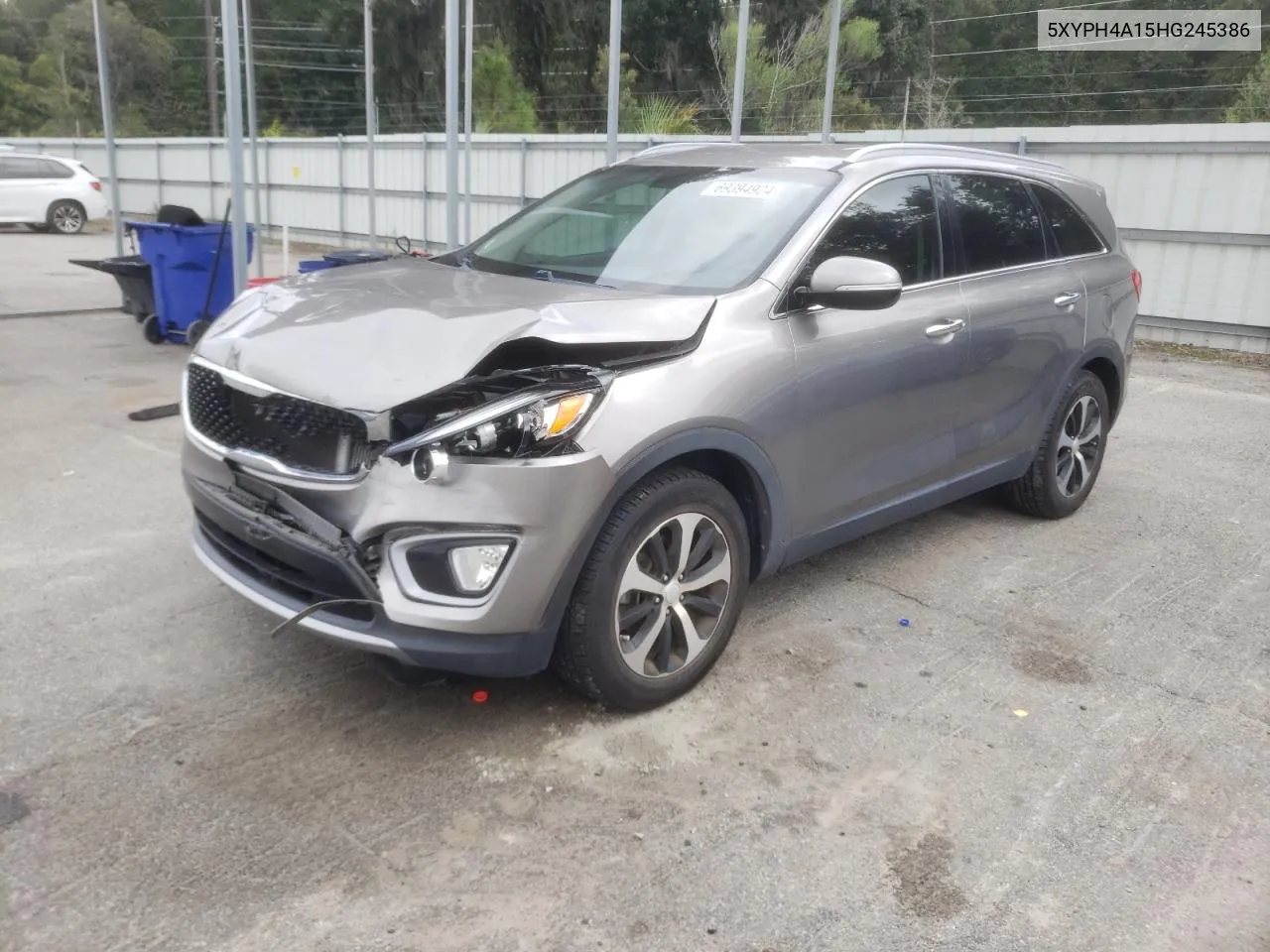 2017 Kia Sorento Ex VIN: 5XYPH4A15HG245386 Lot: 69394924