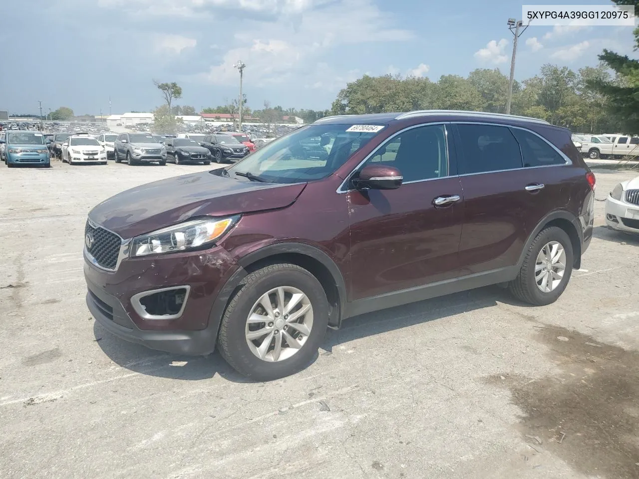 2017 Kia Sorento Lx VIN: 5XYPG4A39GG120975 Lot: 69780464