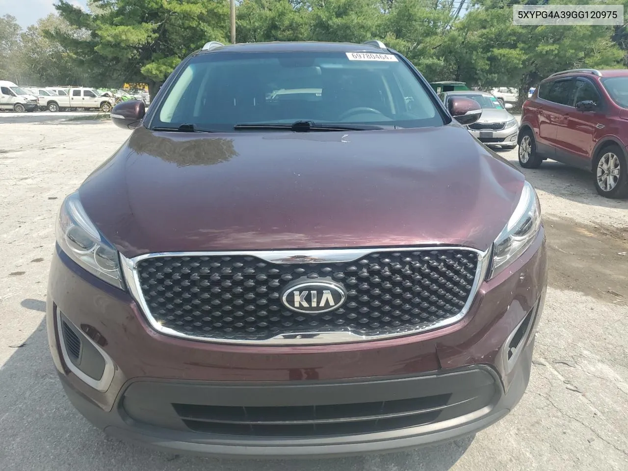 2017 Kia Sorento Lx VIN: 5XYPG4A39GG120975 Lot: 69780464