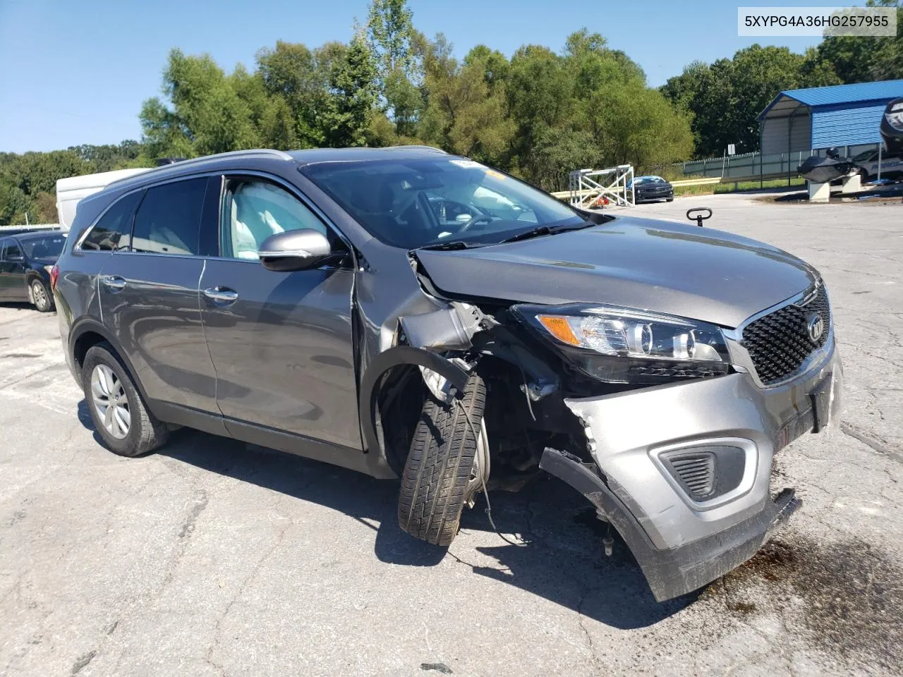 2017 Kia Sorento Lx VIN: 5XYPG4A36HG257955 Lot: 69844974