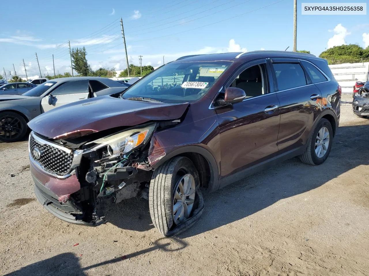 2017 Kia Sorento Lx VIN: 5XYPG4A35HG256358 Lot: 70567304