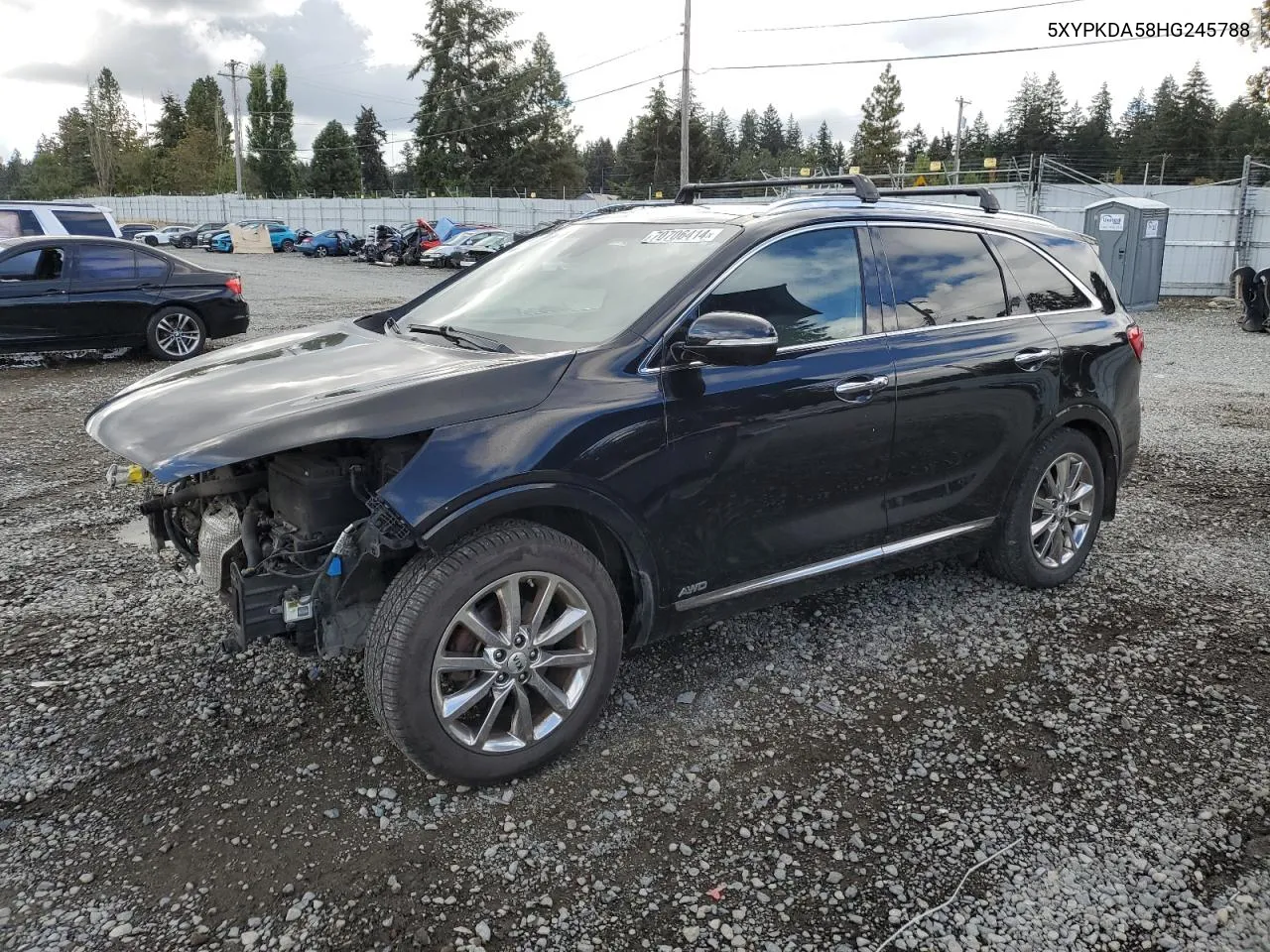 5XYPKDA58HG245788 2017 Kia Sorento Sx