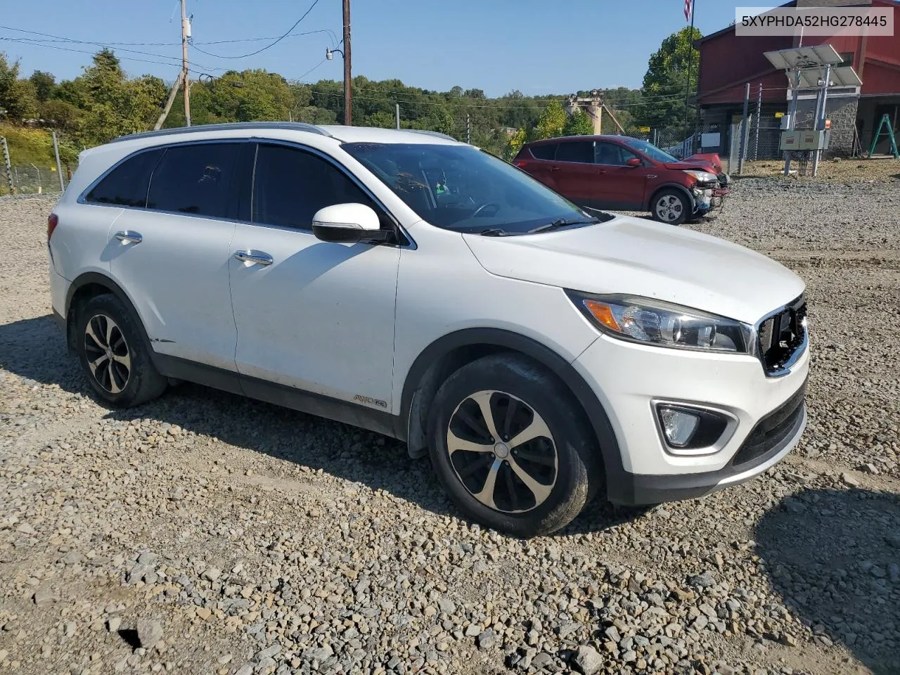 2017 Kia Sorento Ex VIN: 5XYPHDA52HG278445 Lot: 71251914