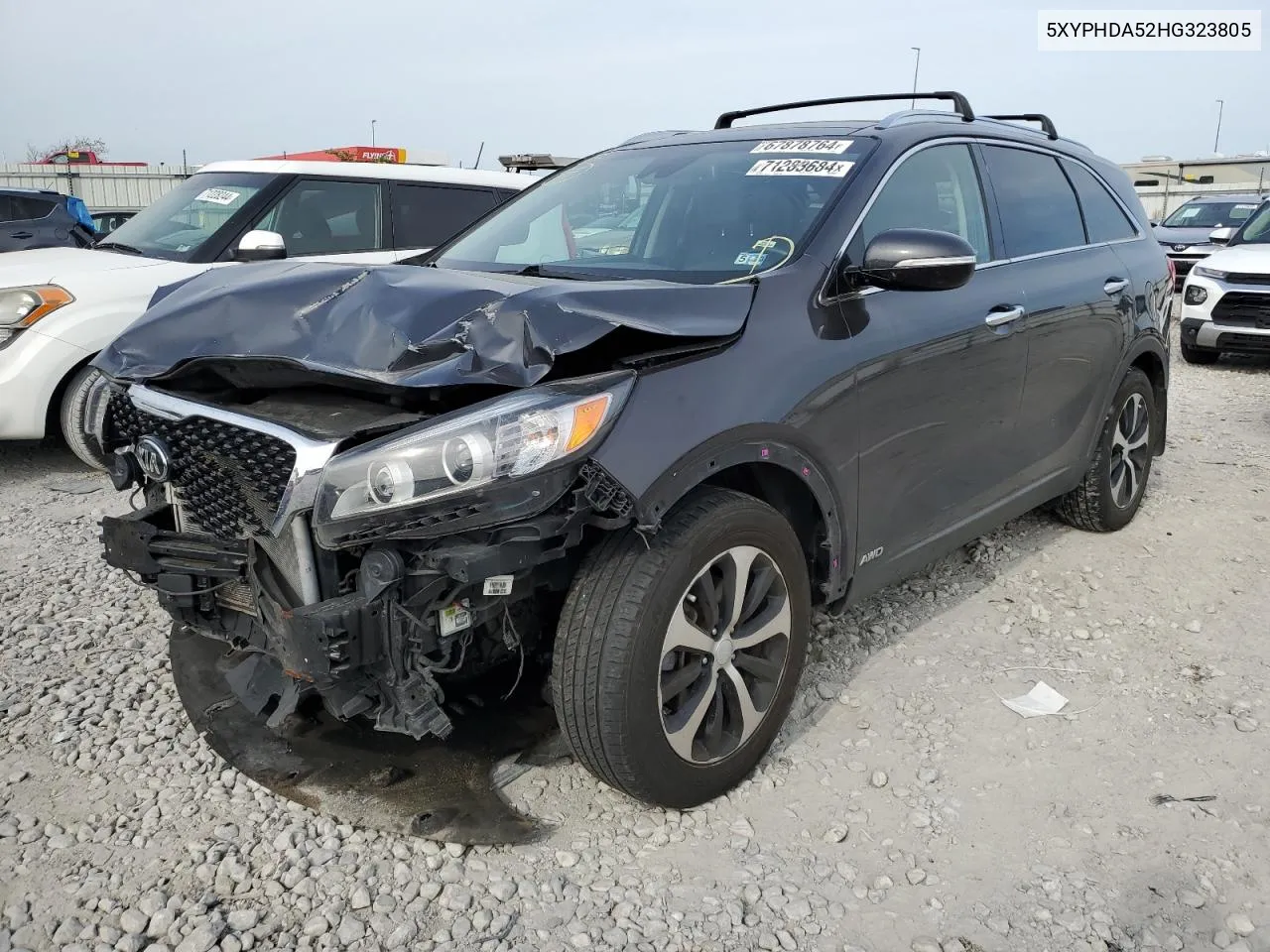 2017 Kia Sorento Ex VIN: 5XYPHDA52HG323805 Lot: 71283684